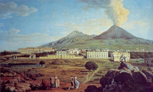 G.B. Lusieri, Alle falde del Vesuvio da Portici ( 1882-8 )