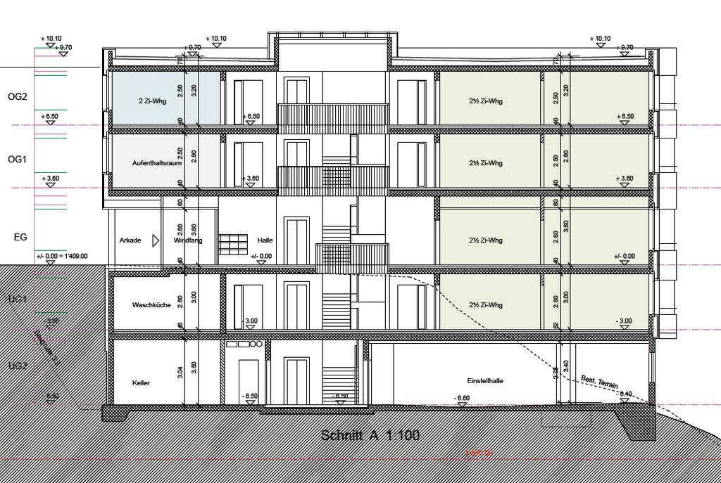 alzada 2 2.5 3.5 4.5 total plaun sutterran - 2-1 3 plaunterren - 1 - - 1 1. alzada - 3 3-6 2.