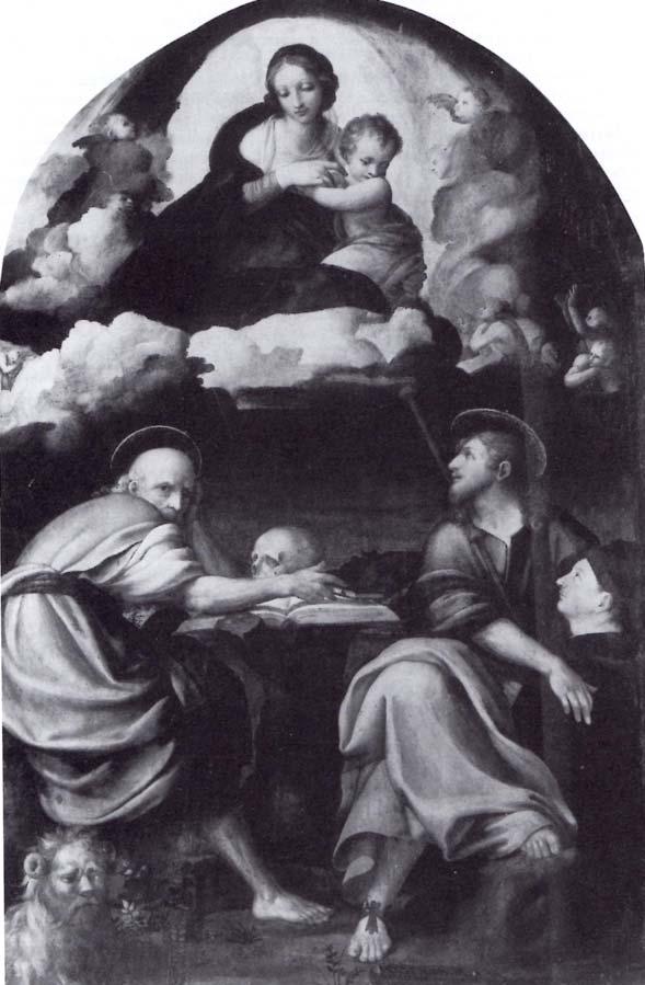 Andrea da Salerno, Madonna col Bambino santi Girolamo e Giacomo e