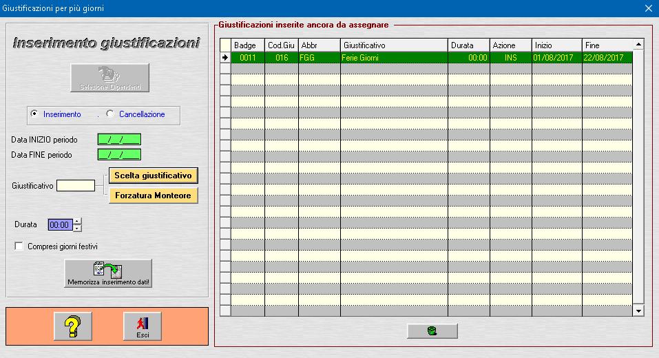 B A C K U P A U T O M A T I C O Il software prevede la possibilità di effettuare un backup, ovvero una copia di sicurezza atta a prevenire la perdita totale dei dati archiviati in Work