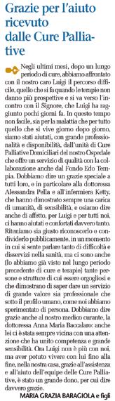 Con queste parole commosse, Adriana Paduos, direttore sanitario della Fondazione Tempia, ha salutato Monica Terranova, paziente oncologica e testimonial del Fondo Edo Tempia, scomparsa a 46 anni nel