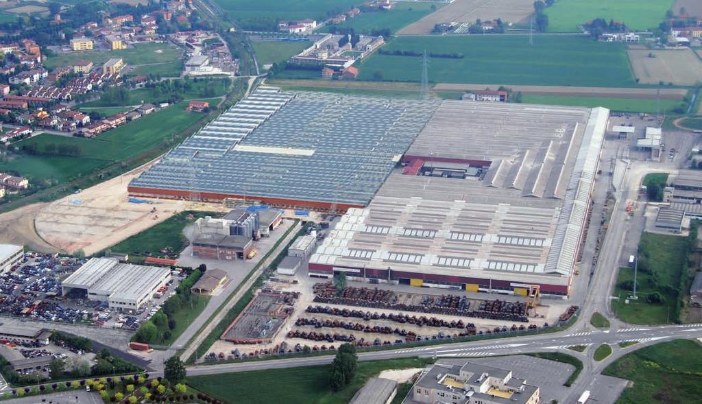 Casalmaggiore plant development 1987 7.000 m 2 2010 72.