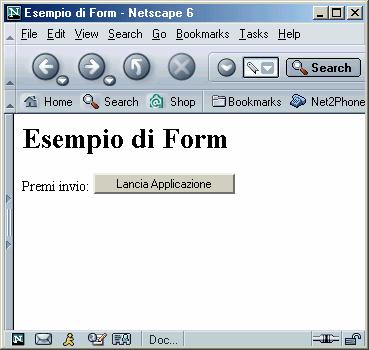 ESEGUIRE LE CGI CON LE FORM HTML Un modo semplice ed efficace di invocare una CGI è attraverso una form HTML.