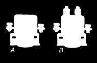 180A MAC1D Unipolare / Single pole 48V, 50% (*) 80V, 50% (*) Kit contatti di