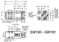 CO SW180B-15 72/80V SW180B-362 80V Kit contatti SW180 / SW180 contact kit