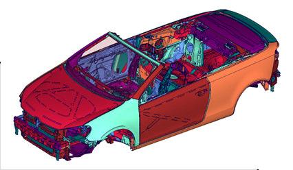 Metodology and procedure: Case study definition Topology optimization analysis target Reducing the amount of adhesives, containing the loss in static and modal performance.