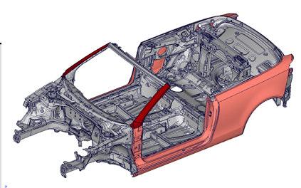 analysis and post-processing Model setup: o Body in gray Loadcases: o Static torsion Static torsion stiffness o Modal analysis 1 st torsion mode frequency Verification phase: Run