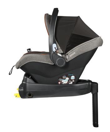 Dalla nascita fino a 83 cm di lunghezza del bambino. Large seat, extreme comfort, maximum protection and easy of use.