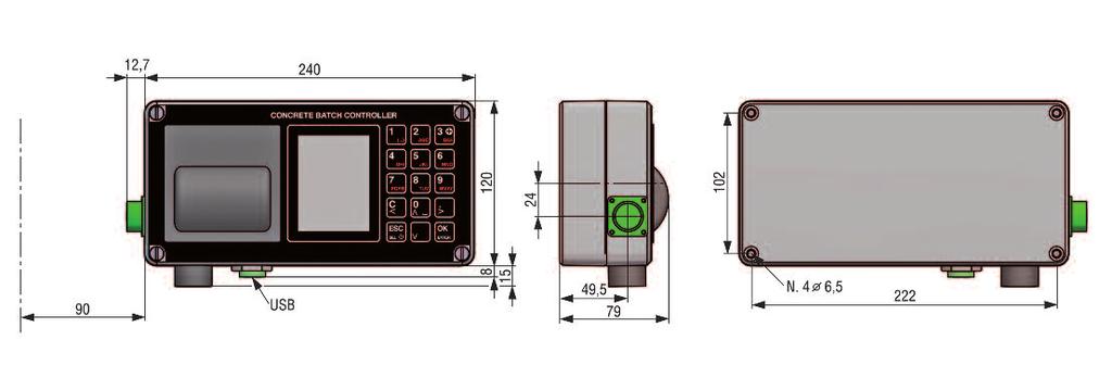 SISTEMA DI CONTROLLO CON SENSORI DI PRESSIONE PRESSURE SENSORS BATCH CONTROLLER 配压力传感器的称量系统 - 高级 FUNZIONI GESTITE DA QUESTO SISTEMA: gestione archivio ricette avanzato: permette la definizione di un