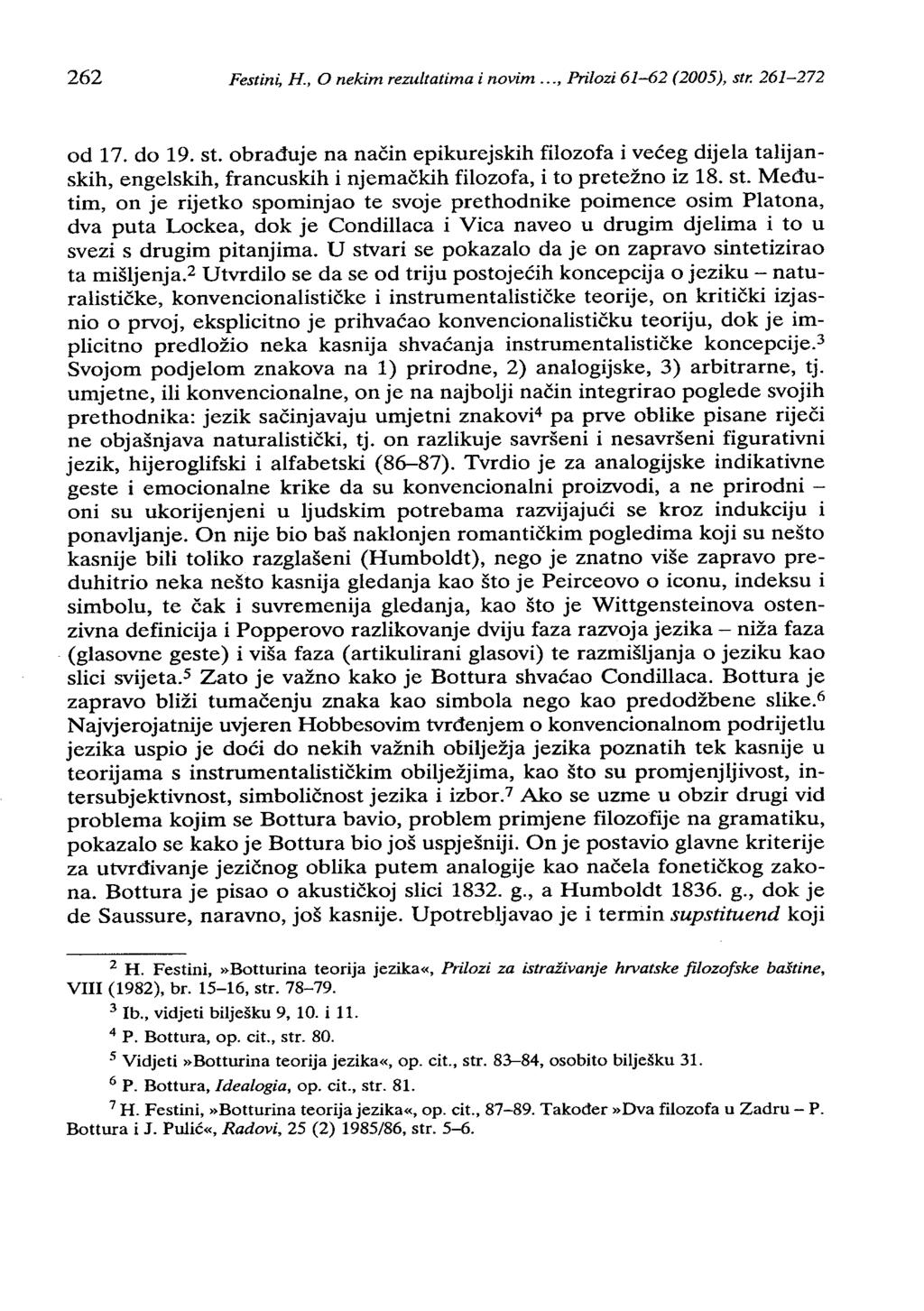 262 Festini, H., O nekim rezultatima i novim..., Prilozi 61-62 (2005), str