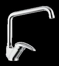 Single-lever one-hole sink mixer, with pull-out spray jet shower, 2