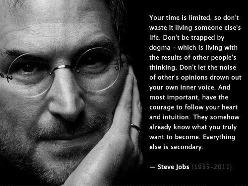 Stay hungry, stay foolish Think different