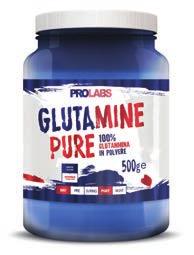 GLUTAMINE PURE 250 g GUSTO Pura L-Glutammina in polvere ottenuta mediante NATURALE fermentazione, non contiene ingredienti di origine animale Altamente solubile Senza aromi e senza edulcoranti