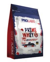 PRIME WHEY PLUS (PIU GUSTO) Purissime proteine del siero di latte concentrate e isolate Crescita e mantenimento della massa muscolare 1 Vit.