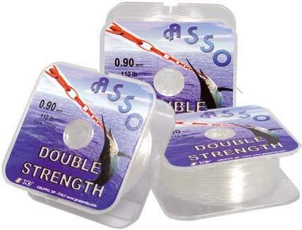 ASSO DOUBLE STRENGTH HANDLINE 33 Carico di rottura eccezionale: circa il 40% IN PIÙ dei fili tradizionali Particolarmente indicato per la pesca della ricciola con il