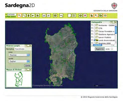 Sardegna2D È un navigatore specializzato per i professionisti del territorio.