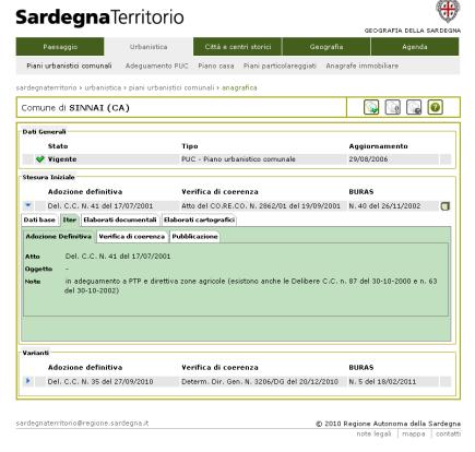 Consultazione PUC Questo software offre servizi di consultazione dei dati relativi agli strumenti urbanistici vigenti e alle relative varianti.