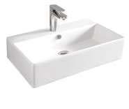 tre fori) wall-hung/countertop washbasin 1 hole with arrangement for 3 holes QUADRO 27 50 x 27 QUL001 01; 00 11 33 66