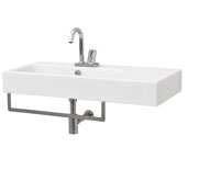 BLOCK/OVERVIEW colore codice kg Italia Export euro BLOCK 90 x 41 BKL002 01; 00 22 18 36 lavabo sospeso/appoggio 1 foro (predisposto tre fori), kit di fissaggio non incluso wall-hung/countertop