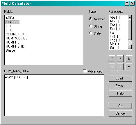 Field Calculator => definire come