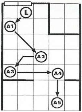 Nell esempio, sulla casella A1 l Arco fulminante ha attraversato una casella; in A2 ha attraversato complessivamente 3 caselle; in A3 cinque; in A4 otto e in A5 dieci caselle.