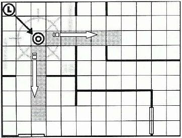 Esempio 3: Se il Bibliotecario dirige il potere Esplosione in diagonale, il Giocatore Marine può scegliere se spostare l oggetto orizzontalmente o verticalmente.