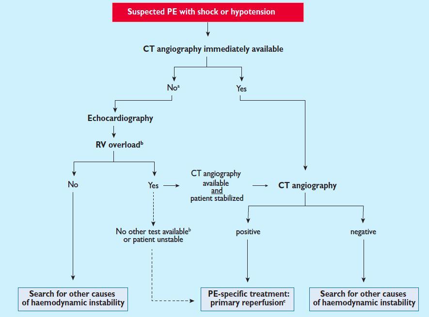 Diagnostic approach: instable pts ESC