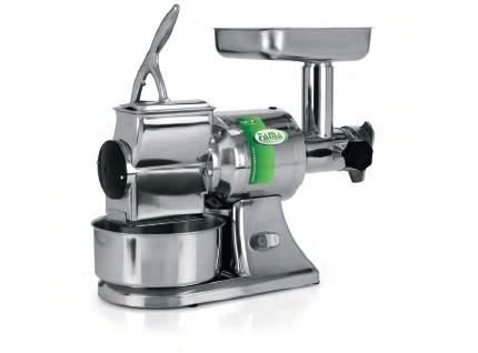 TG 12 Giri/m tritacarne Meat mincer (RPM) Giri/m grattugia Grater (RPM) Produzione oraria tritacarne Meat mincer production per hour (kg) Produzione oraria grattugia Grater production per hour (kg)