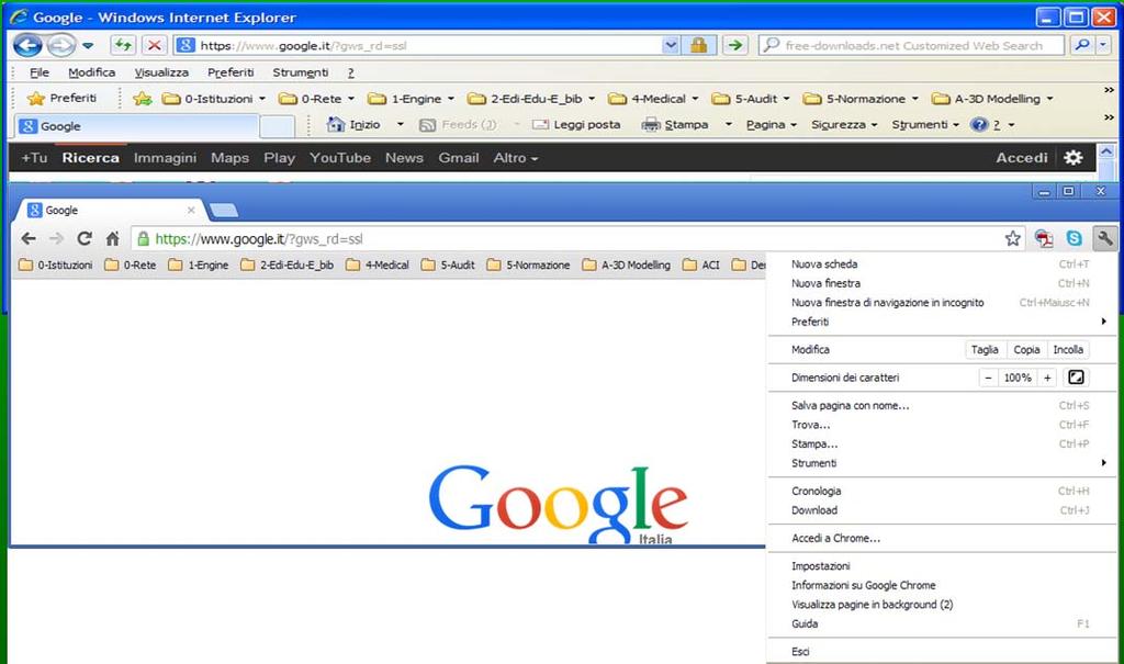 IE 8 Google Chrome Informatica - 