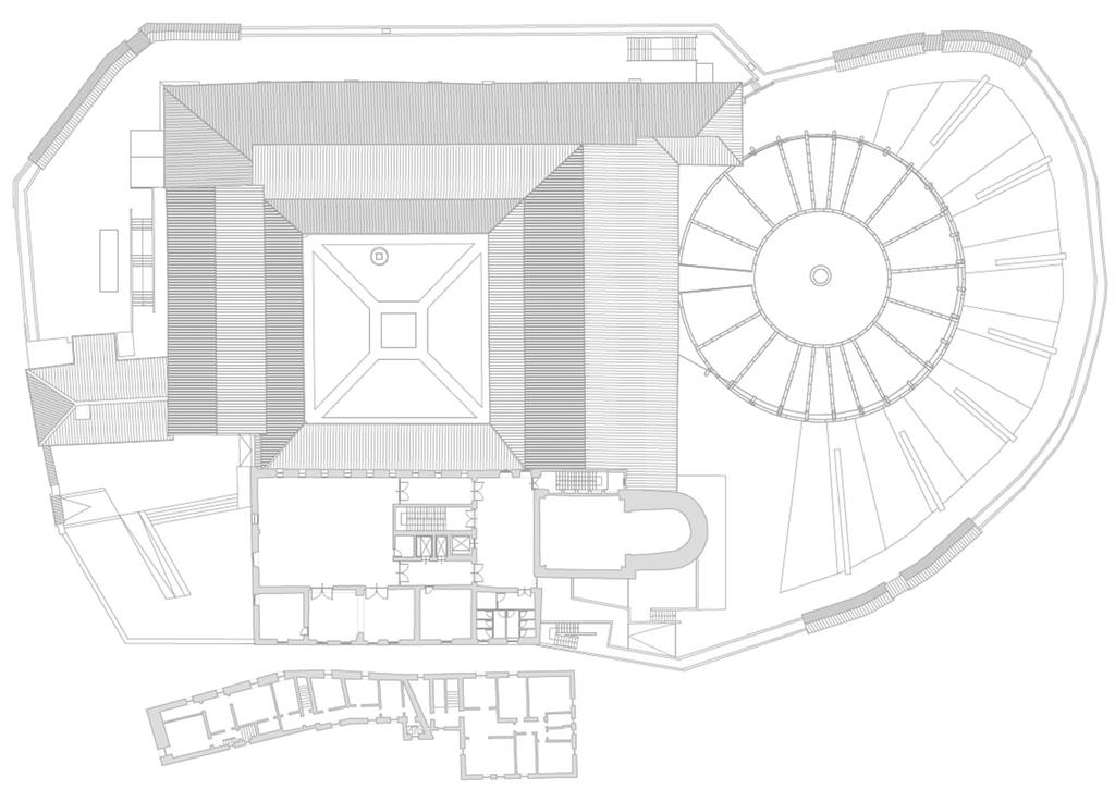 2.1 LE LINEE GUIDA DEL PROGETTO 2.1.4 Il progetto dello Studio NCB Layout Piano Secondo macro-aree funzionali LAYOUT PIANO SECONDO LEGENDA ESPERIENZA ENOGASTR.