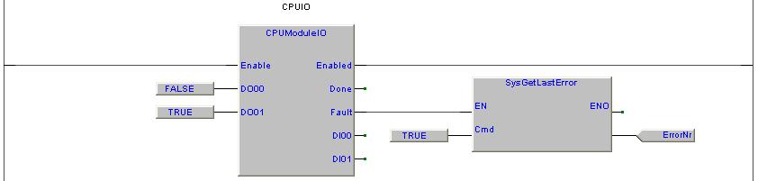 7.5.4 SysGetLastError, get last error Function Library Embedded Version 5.0 Questa funzione ritorna il numero dell'ultimo errore rilevato da una funzione e/o da un blocco funzione (Elenco errori).