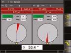 different components for lower plane, upper plane, static In numeric form and with indication of the position reached; a rotor vector is shown in synchronization with the workpiece via polar diagram.