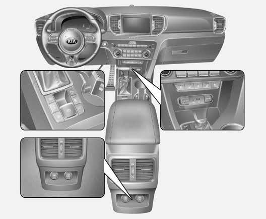 Panoramica plancia / Vano motore 4 7 5 8 9 a r q m b c d c f g h j l k e n o p a Comandi audio al volante [5] b Airbag frontale conducente [] c Avvisatore acustico (clacson) [4] d Quadro strumenti