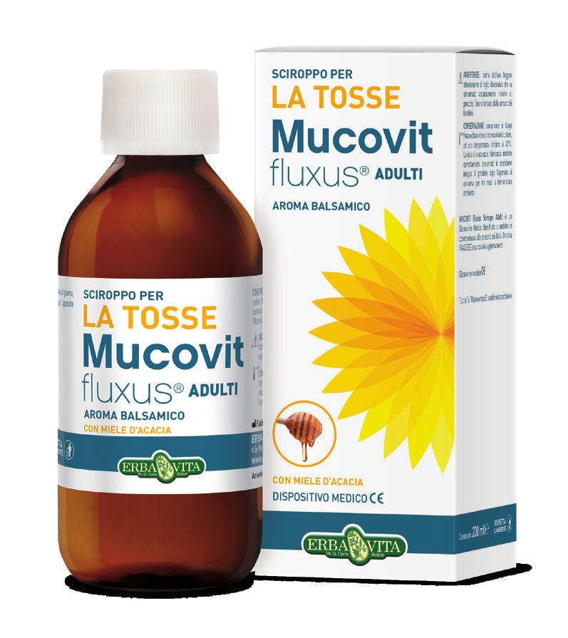 MUCOVIT FLUXUS : UTILI PER LA TOSSE. PROTEGGENDO LE MUCOSE, CALMANO LA TOSSE.