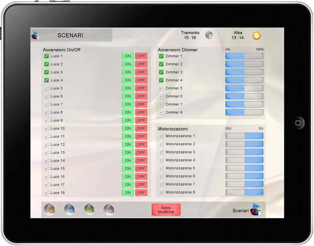 intuitivo tutti i sistemi audio e video installati: dal semplice televisore al videoproiettore, dal decoder al bluray, dallo