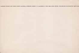 batteria, scorre sullo schermo l'ininterrotta ripresa di un territorio desertico [71] JOSEPH KOSUTH 11 Works from 1965 Cartoncino di invito tipografico stampato su un solo lato. Dim.