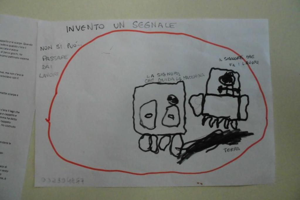 ATTIVITA GRAFICA: INVENTO UN SEGNALE STRADALE E LO DESCRIVO.