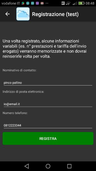 Appendice A: Registrazione della struttura. La registrazione della struttura presso i servizi QT 2000 offre alcuni vantaggi all utilizzatore dell app.