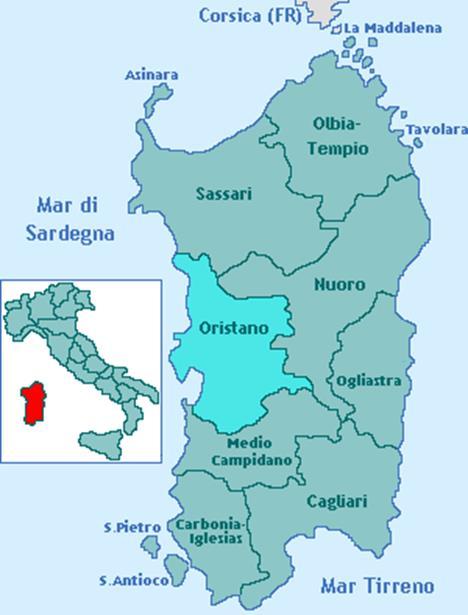 of Oristano, Sardinia. Capacity to serve other customers in the Mediterranean.