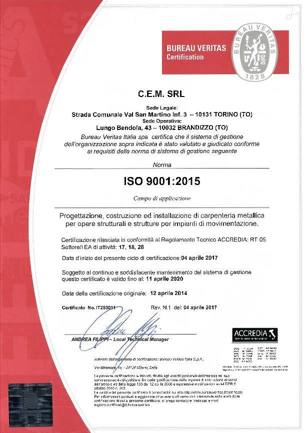 OHSAS 18001 Certificazione gestione Qualità.