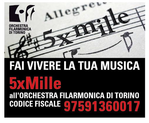 Devolvi il 5xMille dell Irpef all Orchestra Filarmonica di Torino: ora puoi!