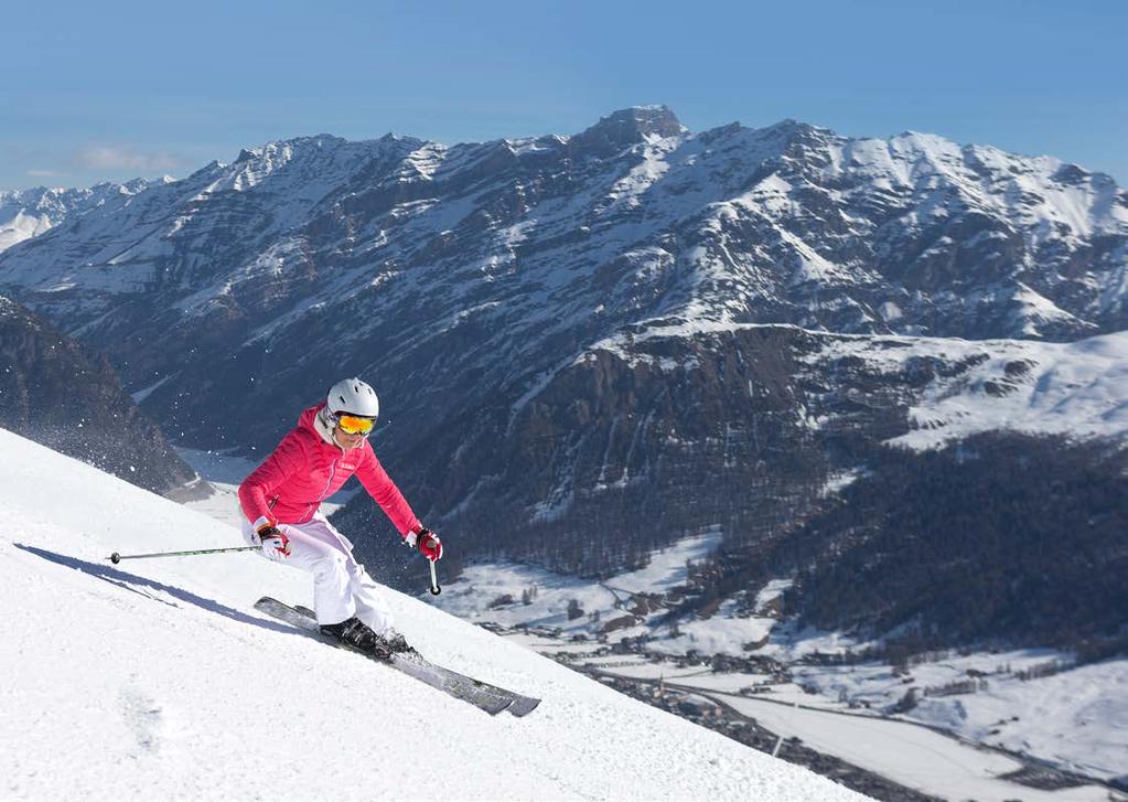 Valtellina Il regno dello sci Neve, divertimento e paesaggi da favola tra le montagne più alte delle Alpi di Lombardia Bormio e Santa Caterina: emozioni verticali nel Parco Nazionale dello Stelvio