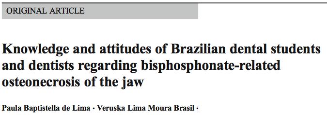 Consapevolezza degli odontoiatri in spite of the majority of DEN (dentist) and DS (dental student) affirming that they know the BP, 43.