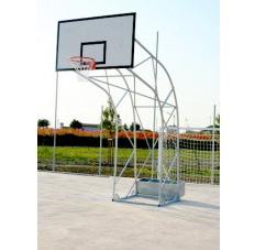 Basket Basket Impianto basket olimpionico a traliccio con ruote e portazavorra 319810 Coppia impianto basket olimpionico trasportabile costituito da tralicci portanti in acciaio zincato a caldo