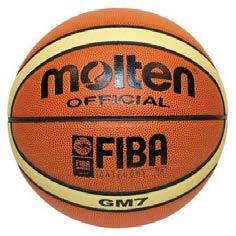 Basket Pallone basket Molten BGF7X in pelle sint., n.7, Appr.FIBA 317729 Pallone basket Molten GF7 in pelle sintetica, n.