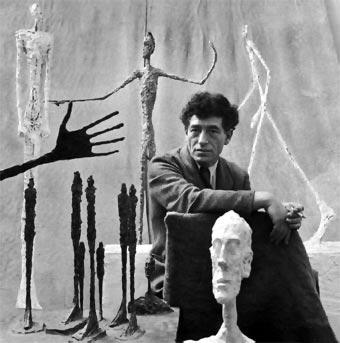 ALBERTO GIACOMETTI Scultore, pittore, disegnatore e incisore, Giacometti nasce a Borgonovo di Stampa nel 1901.