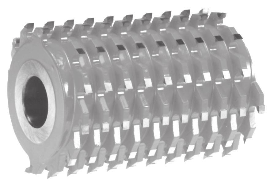 432 Fresa a settori elicoiali per spinare su scorniciatrice - versione super leggera Multicut spiral cutters for planing on moulers "light version" Scorniciatrice Mouler Spinle mouler Esecuzione con