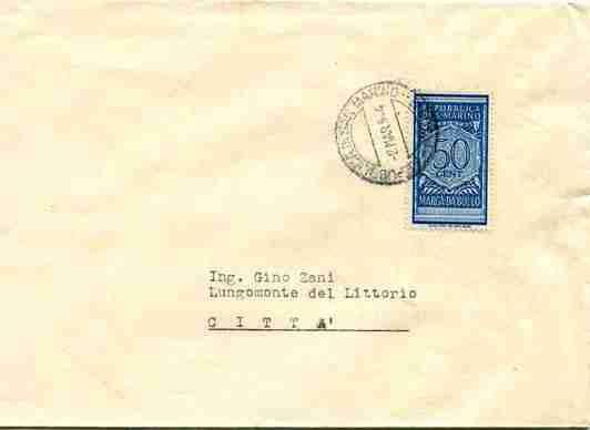 1892 con francobollo d'italia  60 n.