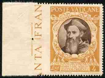 104 isolato su busta "Stampe" viaggiata per Gubbio... 20,00 958 ** Medaglioncini Lire 1,50 su 1 n. 105 non dentellato in basso b. di f.