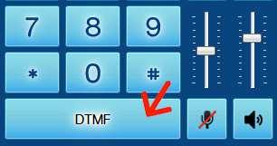 Gestione chiamata 12 INVIARE TONI DTMF Inviare toni DTMF è utile per attivare risponditori automatici o menù vocali, per abilitare tale funzionalità è necessario premere il pulsante relativo durante